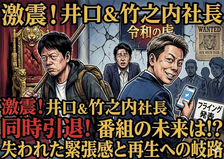 令和の虎、井口、竹乃内社長引退