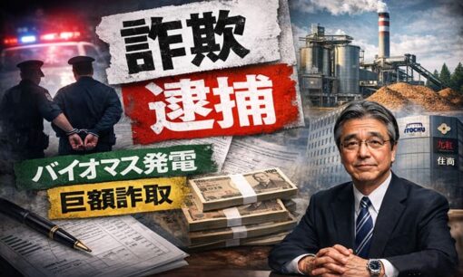 伊藤忠丸紅住商テクノスチール元部長ら逮捕　バイオマス発電所名目で7億円詐取か　大手商社系の信用を悪用した詐欺事件の深層