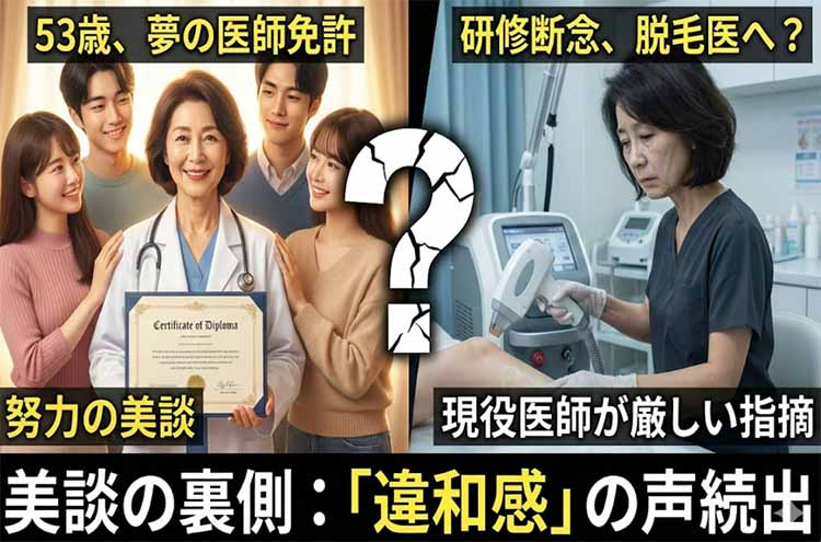 高齢になって医師になる人の現実