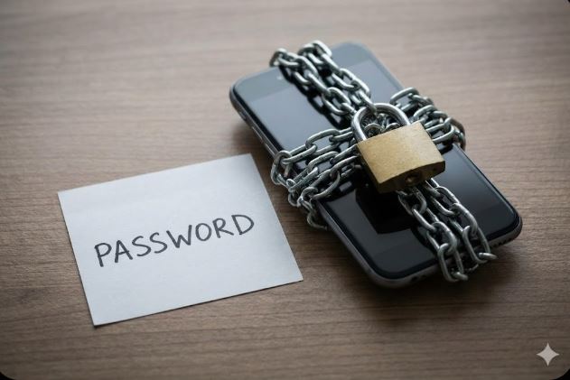 ロックされたスマホ