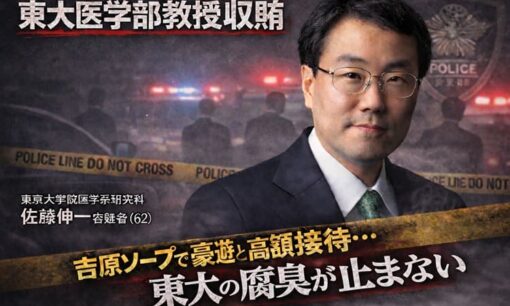 東京大学院医学系研究科・佐藤伸一教授収賄事件　吉原ソープ指定接待が暴いた東大医学部の腐臭