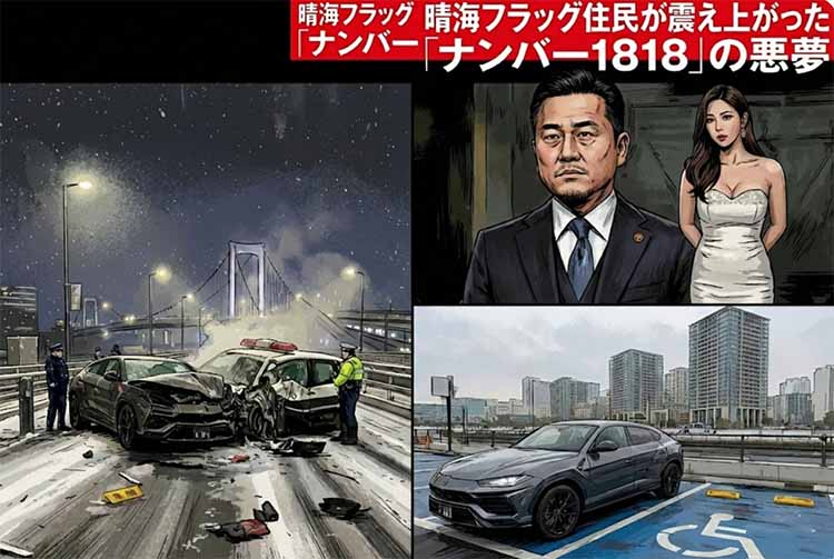 ランボルギーニ交通事故を起こした中国人