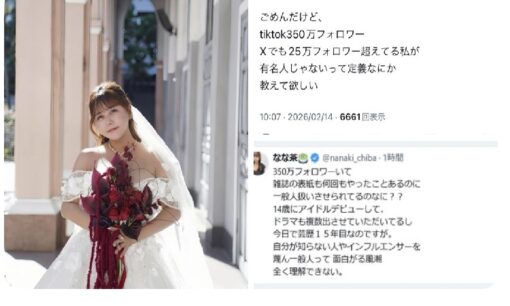 なな茶（29）結婚妊娠発表→「一般人扱い」に激怒投稿で炎上！TikTok350万でも「誰？」の嵐