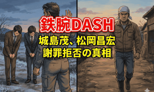 鉄腕DASH松岡昌宏の降板理由は日テレへの不信感か？城島茂との決別と「謝罪拒否」の真相