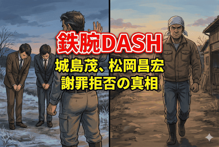 鉄腕DASH松岡昌宏の降板理由は日テレへの不信感か？城島茂との決別と「謝罪拒否」の真相