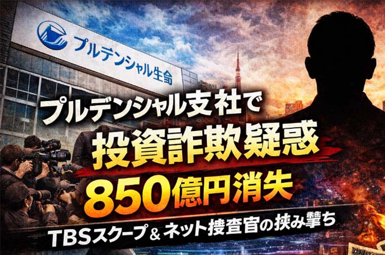 プルデンシャル支社で投資詐欺勧誘疑惑