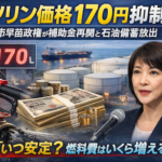 ガソリン180円の危機　政府が170円抑制へ補助金再開　「いつ入れる？燃料費はいくら増える？」