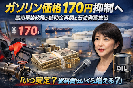 ガソリン180円の危機　政府が170円抑制へ補助金再開　「いつ入れる？燃料費はいくら増える？」