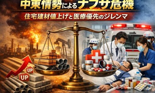 中東情勢によるナフサ危機 住宅建材値上げと医療優先のジレンマ 新築購入ハードル急上昇