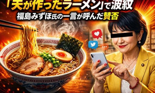 「夫が作ったラーメン」で波紋　福島みずほ氏の一言が呼んだ賛否