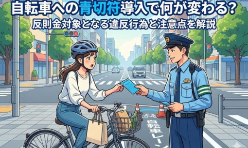 自転車にも青切符導入！2026年4月から何が変わる？反則金対象となる違反行為と注意点を解説