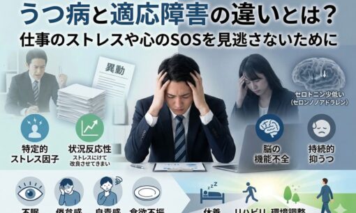 うつ病と適応障害の違いとは？仕事のストレスや心のSOSを見逃さないために　働く大人が知るべき回復のステップ