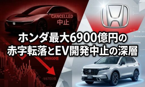 【解説】ホンダ最大6900億円の赤字転落とEV開発中止の深層｜2040年脱ガソリン目標の現実的修正と未来図