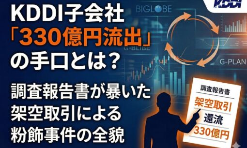 KDDI子会社「330億円流出」の手口とは。調査報告書が暴いた架空取引による粉飾事件の全貌