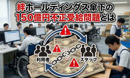 絆ホールディングス傘下の150億円不正受給問題　障害者就労支援で何が起きたのか？制度の抜け穴と手口を解説