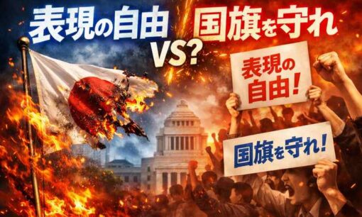 国旗損壊罪「罰則なし案」が物議！表現の自由と国家の象徴、どちらを守るのか
