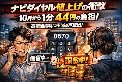 【0570ナビダイヤル値上げ】1分44円の衝撃　“待たされるほど損”の不条理とは
