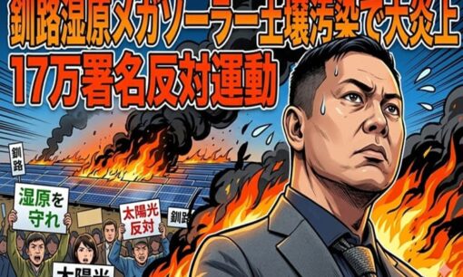 釧路湿原メガソーラー土壌汚染発覚で大炎上！日本エコロジー・松井社長批判のワケと17万署名反対運動