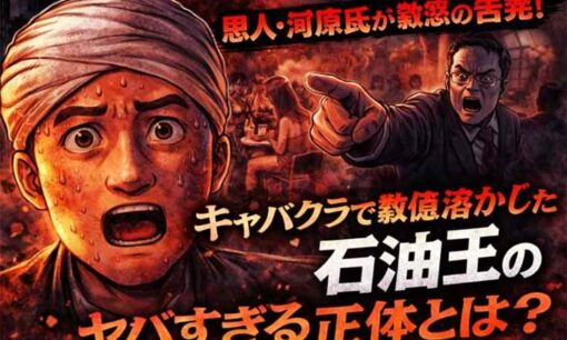 恩人・河原氏が激怒の告発！キャバクラで数億溶かした石油王のヤバすぎる正体とは？