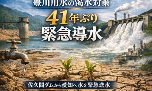 豊川用水で41年ぶり緊急導水　愛知の渇水危機が“水のインフラ依存”を突きつける