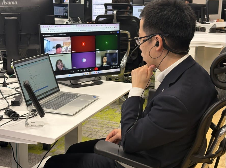 アイドマ・ホールディングス　ママワークス　オンライン会議の様子