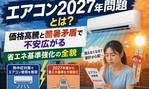 エアコン2027年問題とは？価格高騰と酷暑矛盾で不安と批判広がる省エネ基準強化 買うなら今？