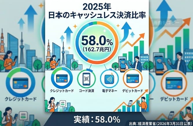 経済産業省　キャッシュレス普及率