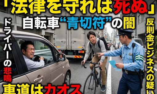 「法律を守れば死ぬ」自転車の青切符（反則金）導入で車道はカオスに？ドライバーの悲鳴と警察の狙い