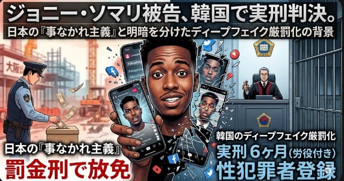 ジョニーソマリ被告 韓国で実刑判決