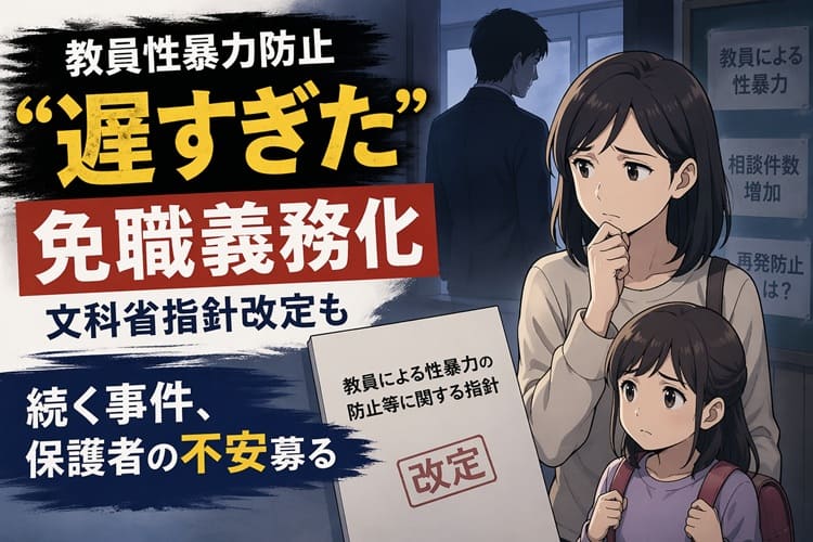 教員性暴力免職義務化