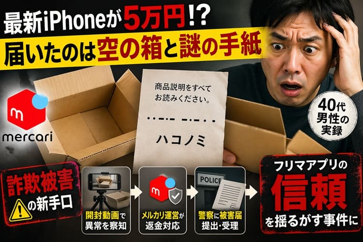 メルカリ・モールス信号詐欺