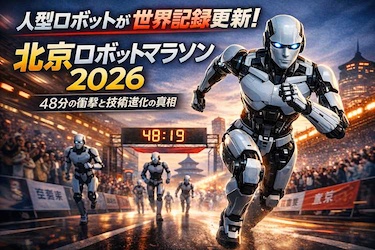 人型ロボットが人間を超えた日　北京ハーフマラソンで48分台の衝撃とAI進化の現在地