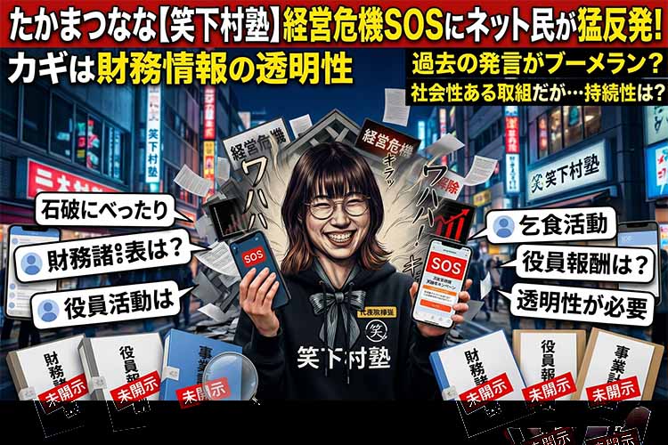 たかまつなな、笑下村塾