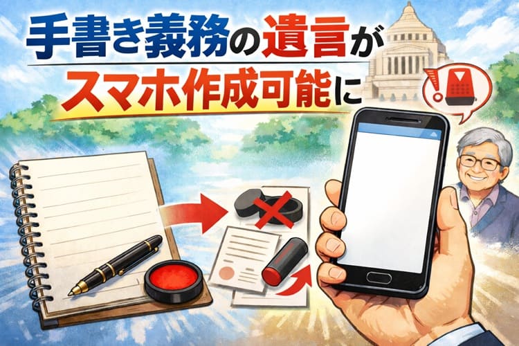 「遺言」がスマホで作成可能