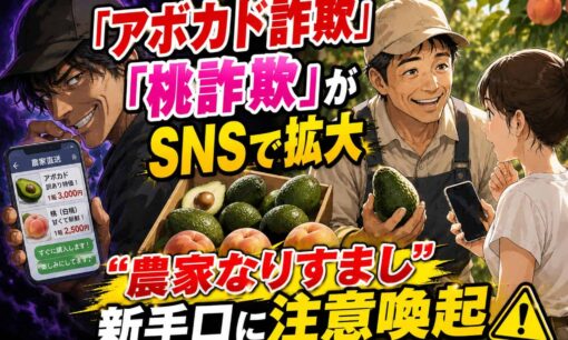 「アボカド詐欺」「桃詐欺」がSNSで拡大　“農家なりすまし”新手口に注意喚起