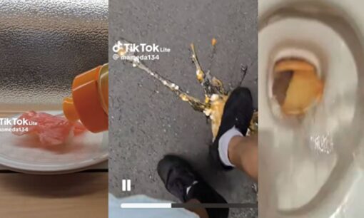TikToker「@mameda134」迷惑動画で炎上　回転寿司の商品に洗剤、食べ物を踏みつける行為に批判殺到