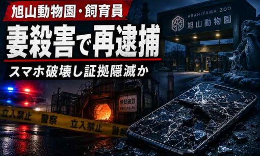 旭山動物園・鈴木達也容疑者、妻のスマホ破壊し証拠隠滅か　殺人再逮捕後に浮かぶ「異性関係疑われた」動機の深層