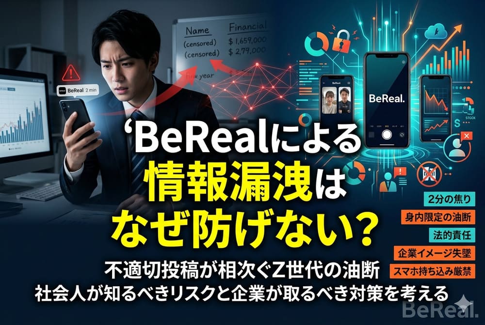 BeRealによる情報漏洩はなぜ防げない？