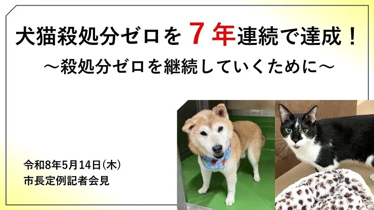 奈良市　犬猫殺処分ゼロを７年連続達成