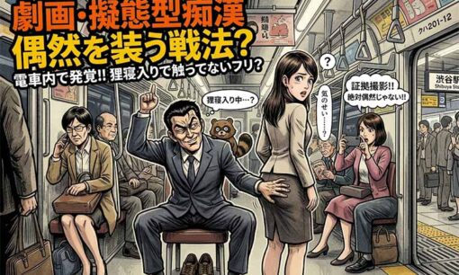 「尻が勝手に当たってきた戦法？」電車内“擬態型痴漢”動画に戦慄