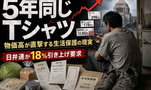 「5年同じTシャツ」物価高が直撃する生活保護の現実 日弁連が18%引き上げ要求した理由