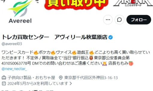 アヴィリールが被害カード返還の英断。The TCG Shop AKIHABARA破産が残した爪痕と業界のモラル問う一石