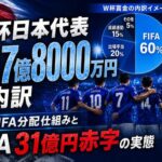 W杯日本代表賞金17億8000万円の内訳 FIFA分配仕組みとJFA31億円赤字の実態