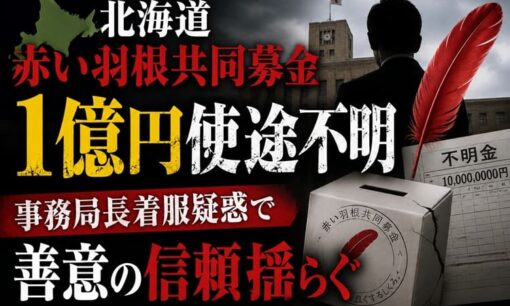 北海道赤い羽根共同募金1億円使途不明　事務局長着服疑惑で善意の信頼揺らぐ