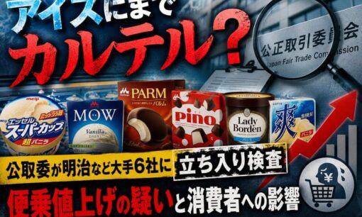 アイスにまでカルテル？公取委が明治など大手6社に立ち入り検査 便乗値上げの疑いと消費者への影響