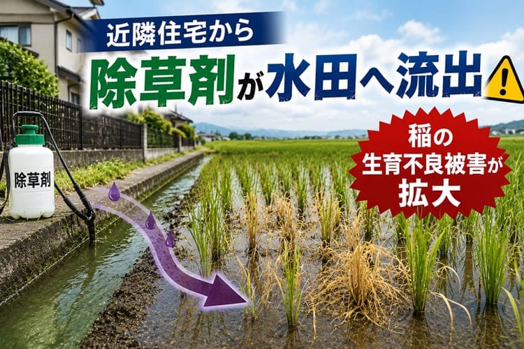 除草剤　農薬　水田　流出