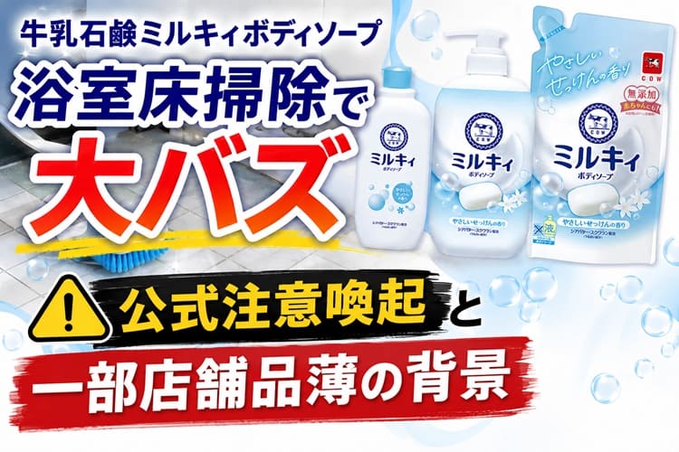 牛乳石鹸　ミルキィボディソープ