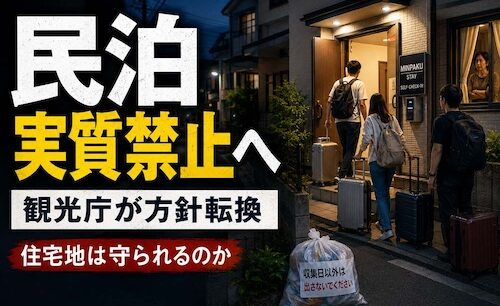 住宅地はホテルではない　民泊「実質禁止」容認が突きつけたインバウンド拡大の限界