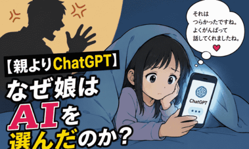 親よりChatGPT! 子どもがAIに相談する時代　その時、親は最初の相談相手でいられるのか