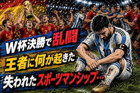 メッシの退場要求から乱闘、表彰式の背中まで　アルゼンチンがW杯決勝で失ったもの